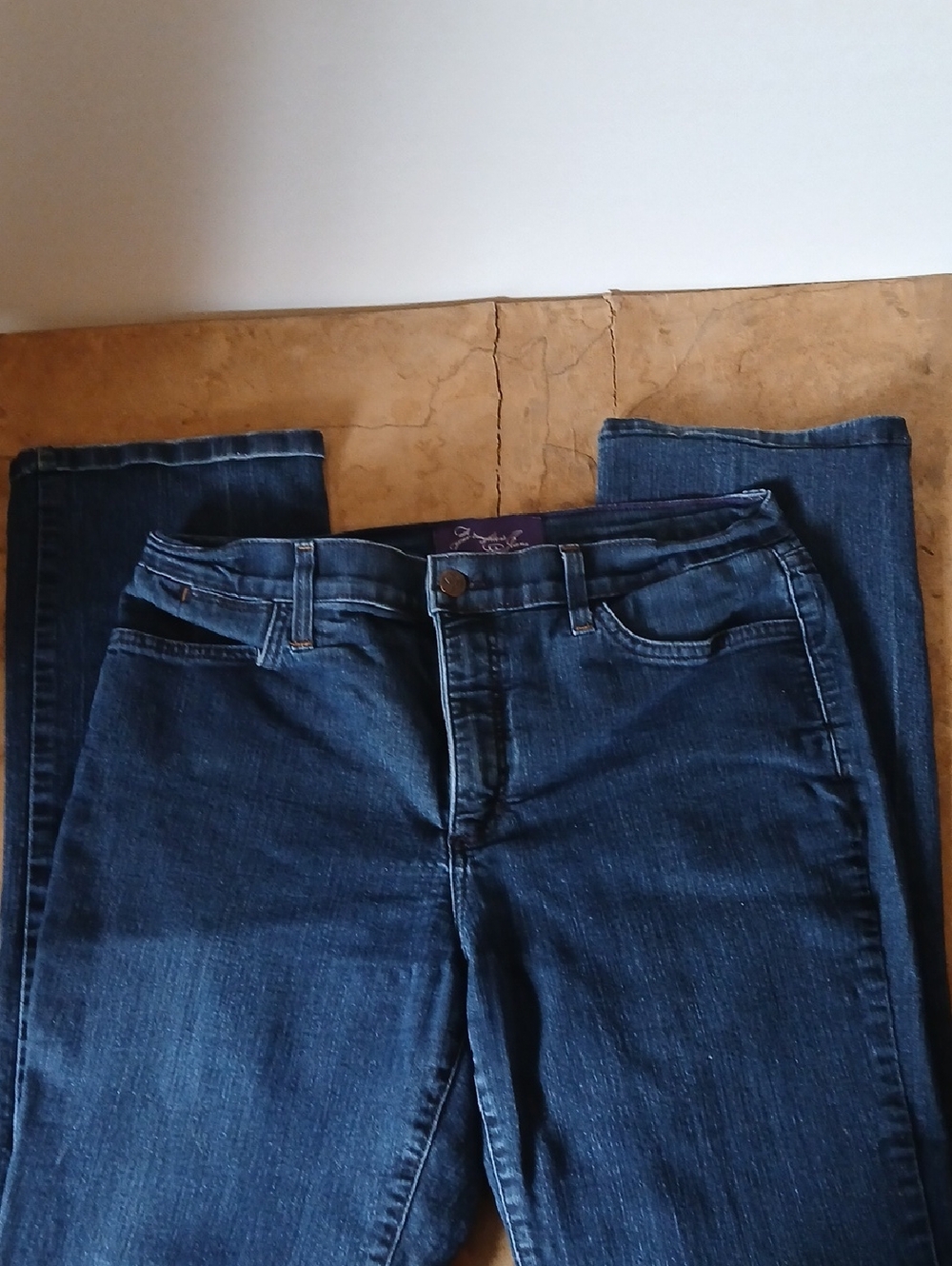 NYDJ Men's Straight Leg Jeans in Dark Blue Denim